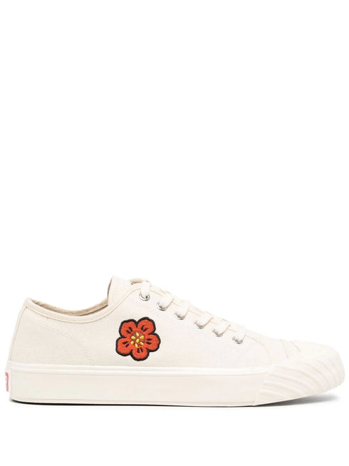 embroidered-motif low-top sneakers